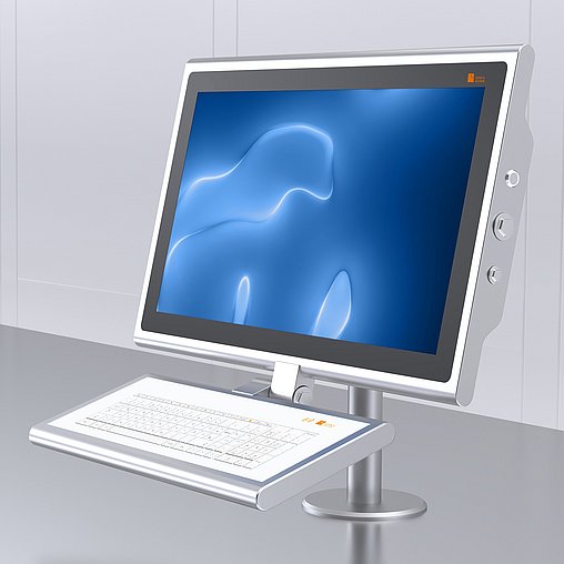 Installation option | Stainless steel tube on the bench Installation option – stainless steel tube on the bench