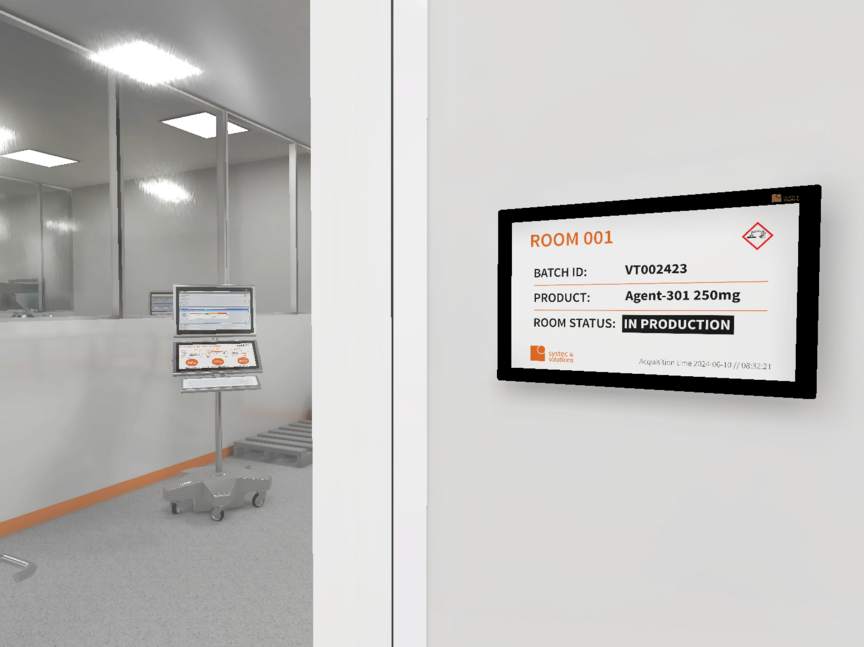 [Translate to English:] Systec Produkte im virtuellen Raum als 3D Modell der Firma Pharmaplan