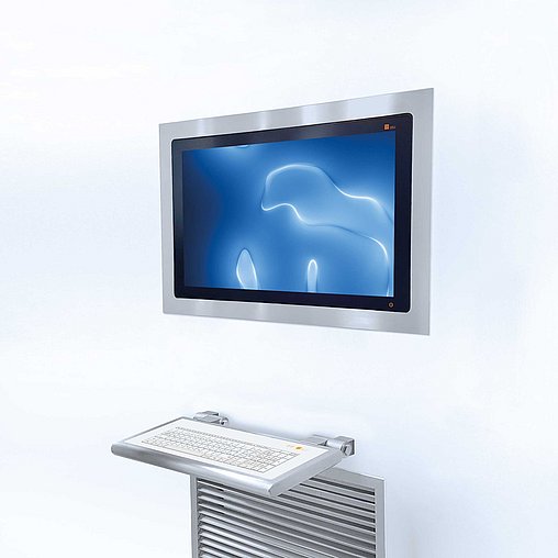 CONTROL fitted panel with keyboard for cleanroom
