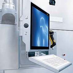 HMI-System Wave an Tragarm mit Tastatur und Scanner 0