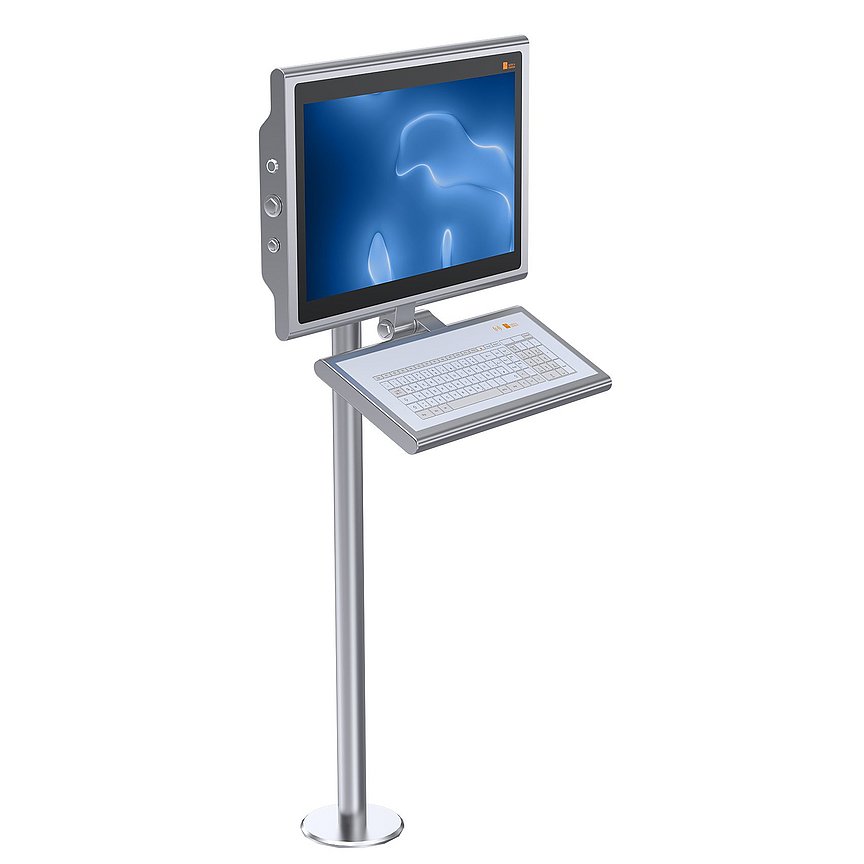 Floor mounting HMI system