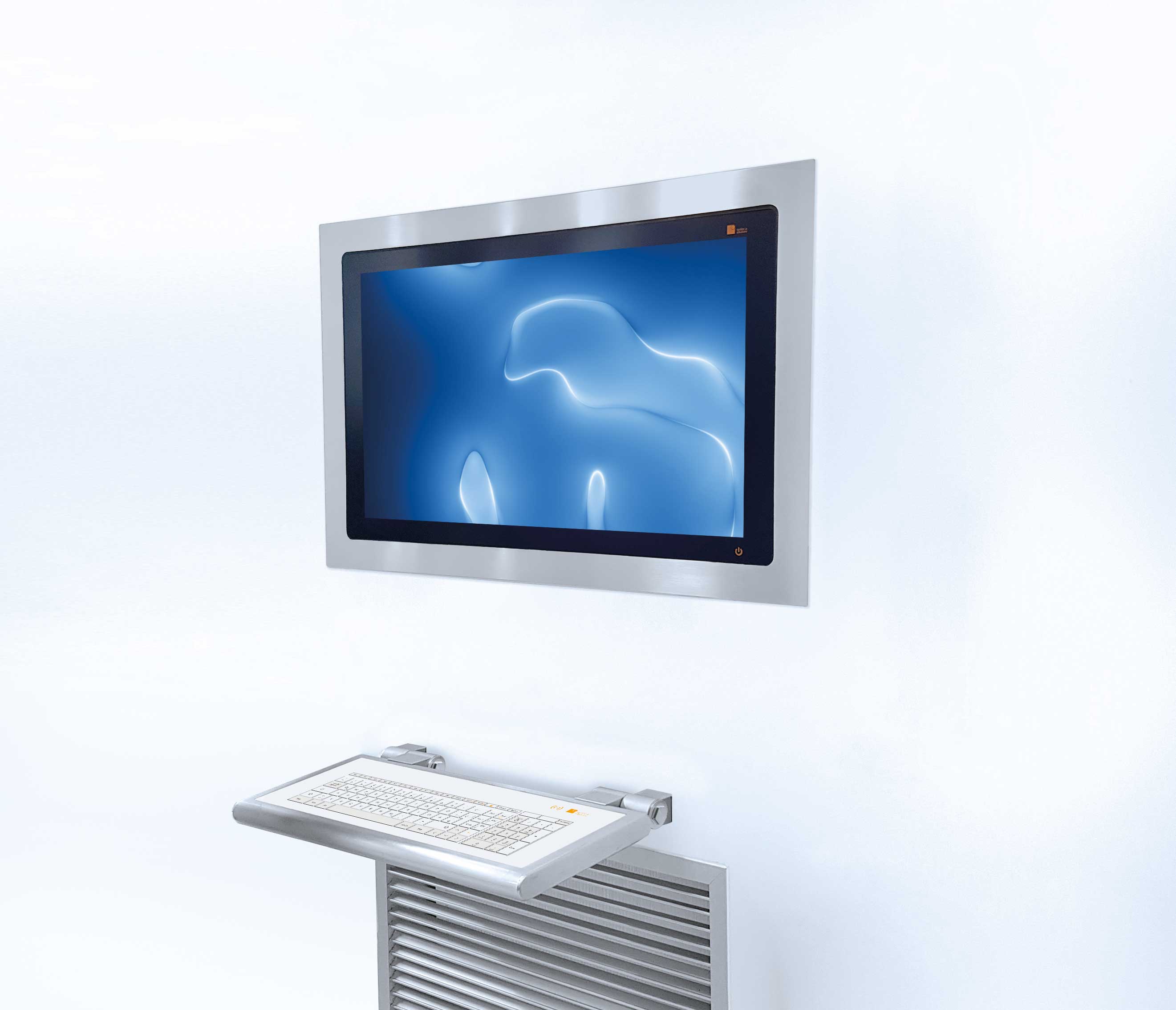 CONTROL Einbaupanel mit Tastatur für den Reinraum